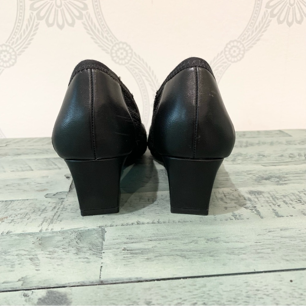 Adrienne Vittadini Faro Shoes Pumps Black Knit 6.5 - Picture 7 of 15